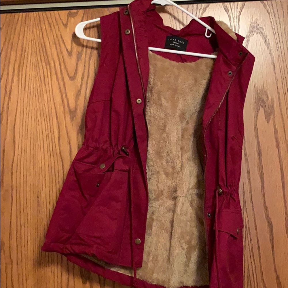 Darker red vest